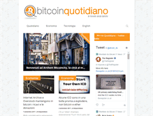 Tablet Screenshot of bitcoinquotidiano.com
